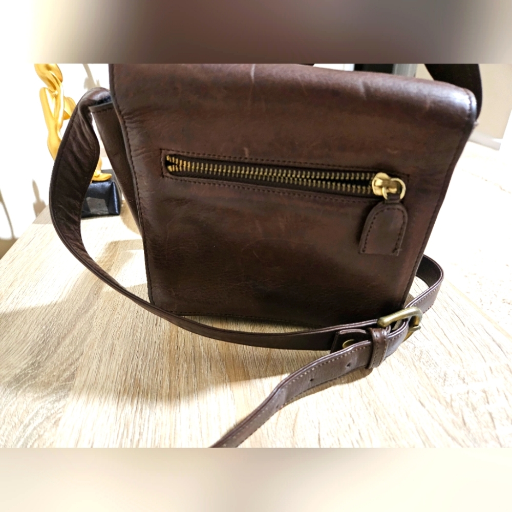 Boulder Ridge Brown Genuine Leather Shoulder Bag /CrossBody